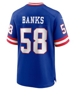 Carl Banks 58 New York Giants Classic Retired Player Game Jersey - Royal