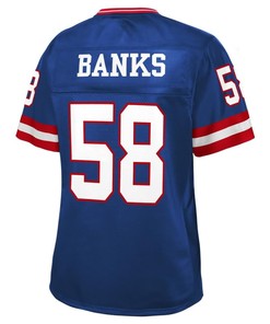 Carl Banks New York Giants Nfl Pro Line Womens Retired Player Jersey - Royal