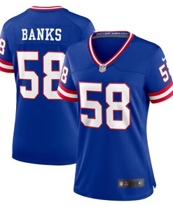 Carl Banks New York Giants Womens Classic Retired Player Game Jersey - Royal Nfl