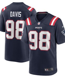 Carl Davis New England Patriots Game Jersey - Navy Nfl
