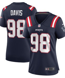 Carl Davis New England Patriots Womens Game Jersey - Navy Nfl