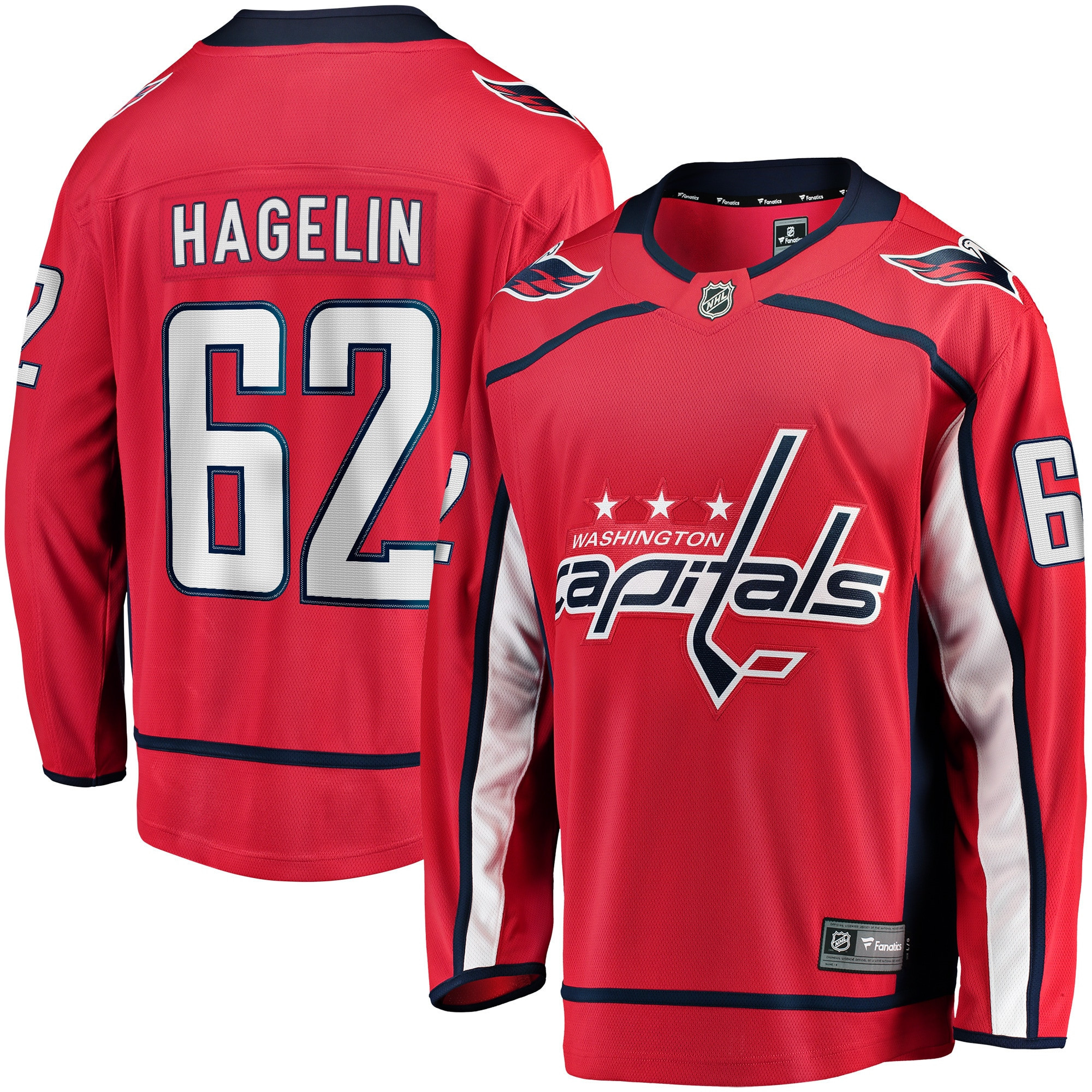 Carl Hagelin Washington Capitals Fanatics Branded Replica Player Jersey - Red Nhl