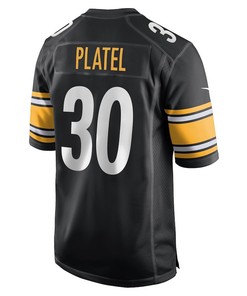 Carlins Platel Pittsburgh Steelers Game Player Jersey - Black