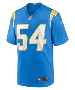 Carlo Kemp 54 Los Angeles Chargers Game Player Jersey - Powder Blue