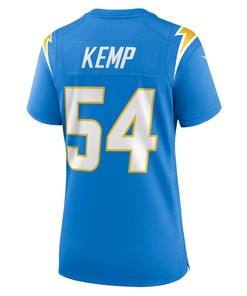 Carlo Kemp 54 Los Angeles Chargers Women's Game Player Jersey - Powder Blue