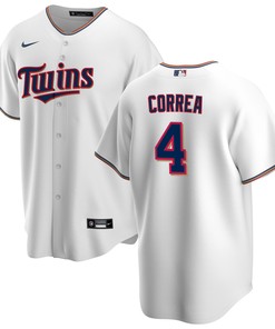 Carlos Correa 4 Minnesota Twins Home Jersey - White Jersey