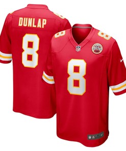 Carlos Dunlap 8 Kansas City Chiefs Home Game Player Jersey - Red