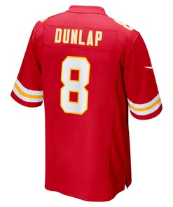 Carlos Dunlap 8 Kansas City Chiefs Home Game Player Jersey - Red
