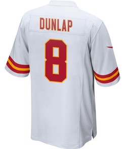 Carlos Dunlap 8 Kansas City Chiefs Super Bowl LVII Champions 3 Stars Men Game Jersey - White