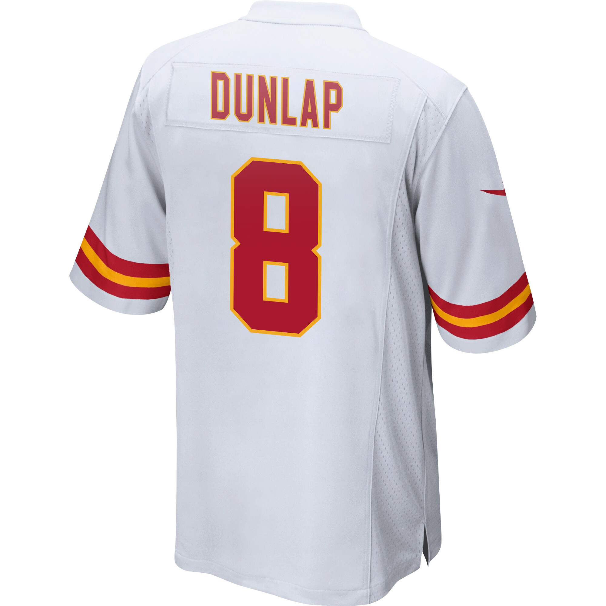 Carlos Dunlap 8 Kansas City Chiefs Super Bowl LVII Champions 3 Stars Men Game Jersey - White