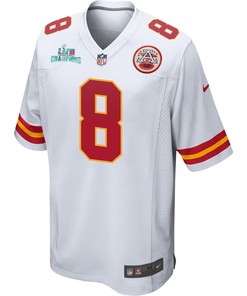 Carlos Dunlap 8 Kansas City Chiefs Super Bowl LVII Champions Men Game Jersey - White