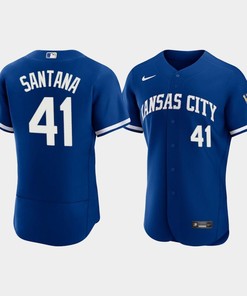 Carlos Santana 41 Kansas City Royals Men's 2022-23 Alternate Jersey - Royal Jersey