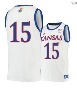 Carlton Bragg Jr. 15 Kansas Jayhawks Basketball Youth Jersey - Beige