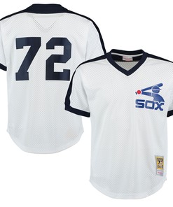 Carlton Fisk Chicago White Sox Mitchell & Ness Cooperstown Mesh Batting Practice Jersey - White Mlb