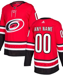 Carolina Hurricanes Adidas Authentic Custom Jersey Red Custom Jerseys Nhl