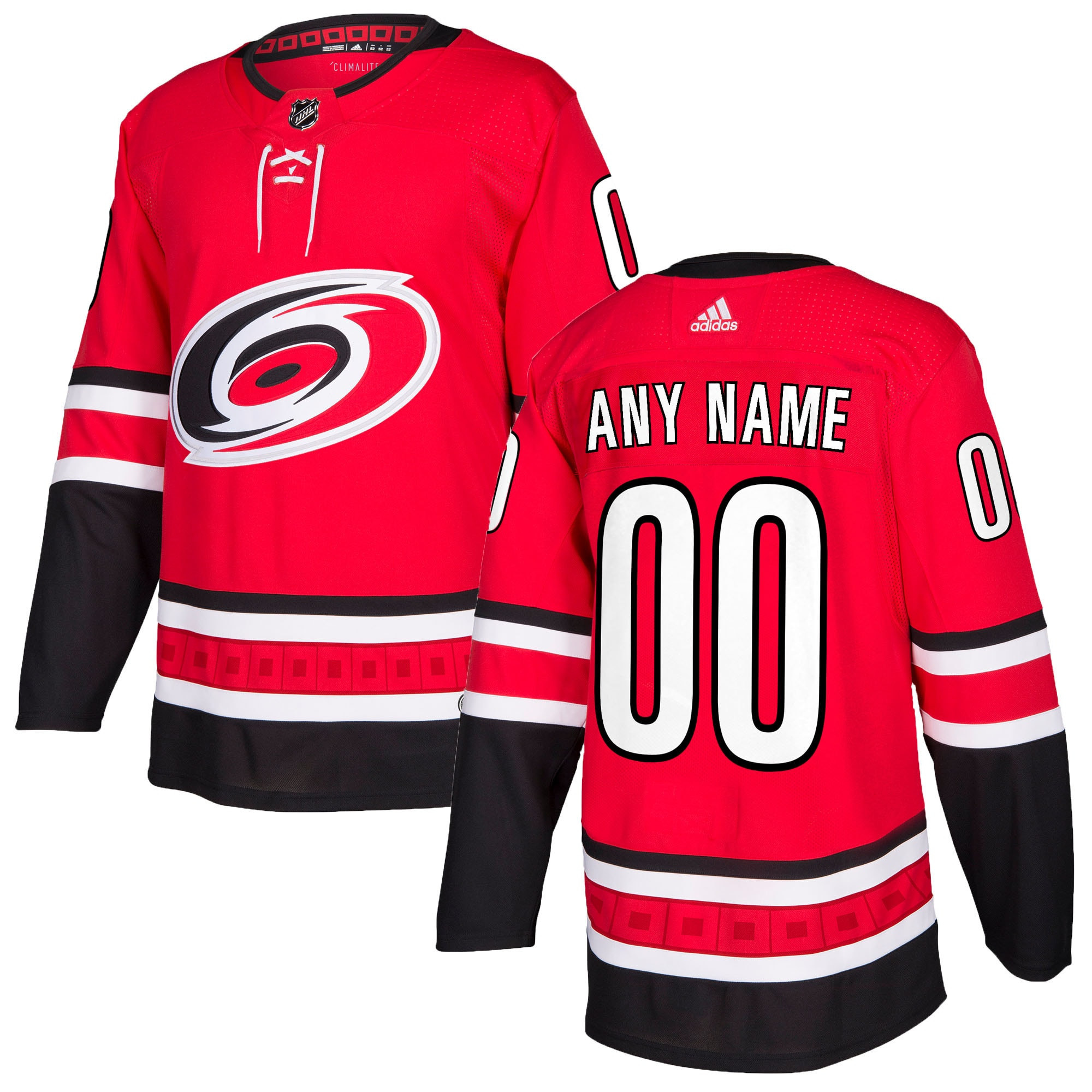Carolina Hurricanes Adidas Authentic Custom Jersey Red Custom Jerseys Nhl