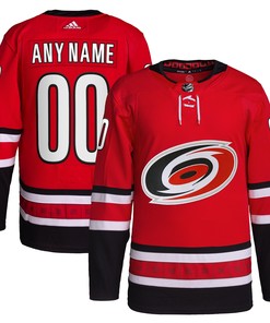 Carolina Hurricanes Adidas Home Primegreen Authentic Pro Custom Jersey Red Custom Jerseys Nhl