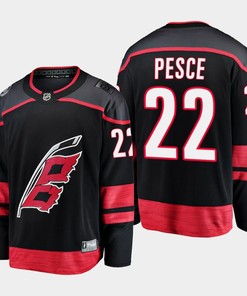 Carolina Hurricanes Brett Pesce 22 2022-23 Primary Home Black Jersey Breakaway Player