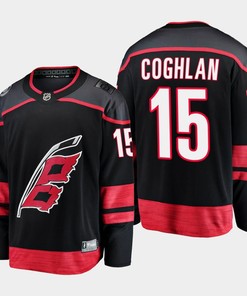 Carolina Hurricanes Dylan Coghlan 15 2022-23 Primary Home Black Jersey Breakaway Player