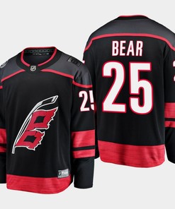 Carolina Hurricanes Ethan Bear 25 2022-23 Primary Home Black Jersey Breakaway Player
