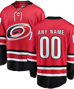 Carolina Hurricanes Fanatics Branded Home Breakaway Custom Jersey - Red Custom Jerseys Nhl