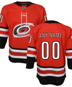 Carolina Hurricanes Home Premier Custom Jersey - Red Custom Jerseys Nhl