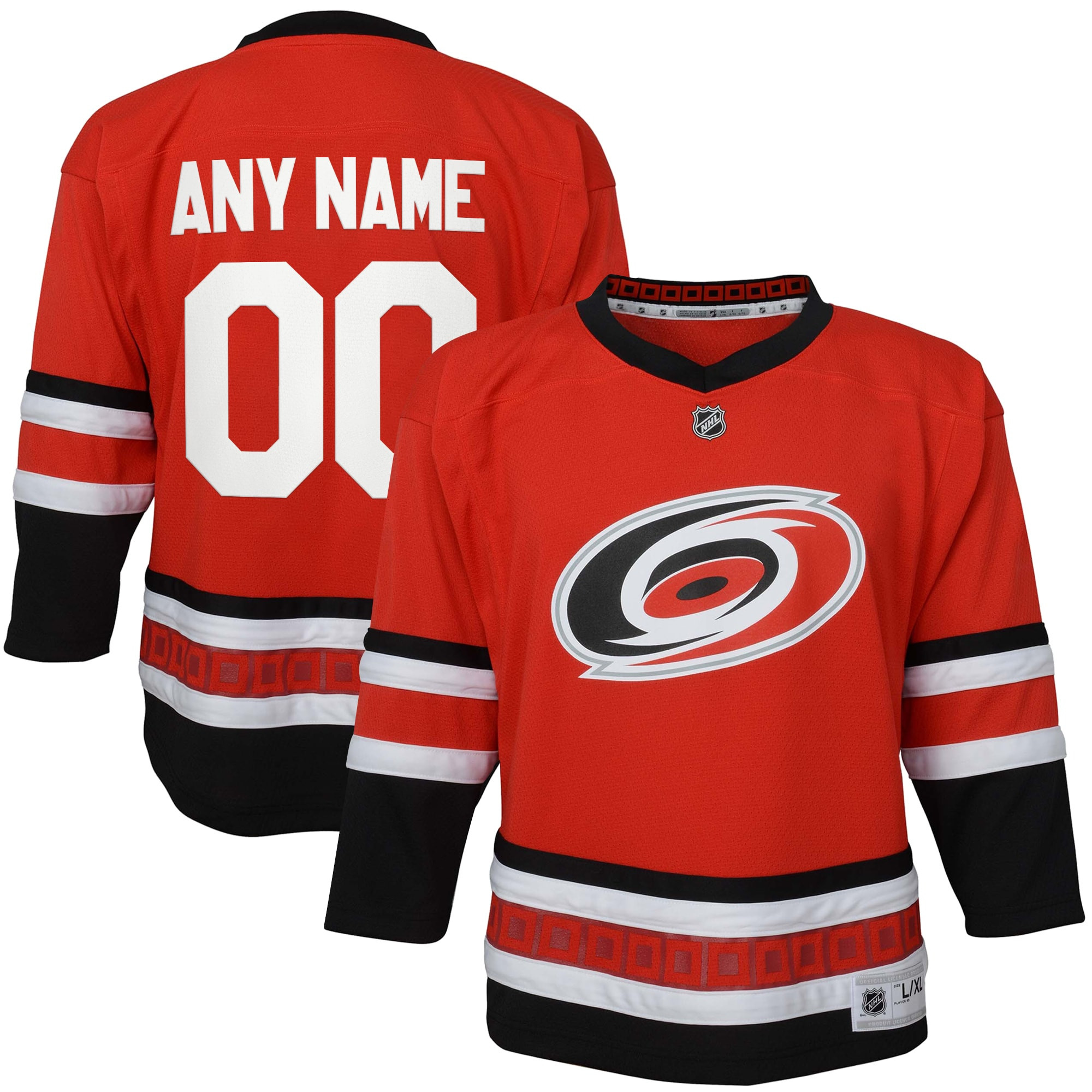 Carolina Hurricanes Home Replica Custom Jersey - Red Custom Jerseys Nhl