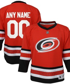 Carolina Hurricanes Home Replica Custom Jersey - Red Custom Jerseys Nhl