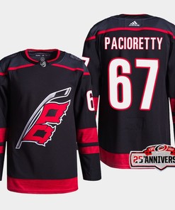 Carolina Hurricanes Max Pacioretty 67 Black 25th Anniversary 2022-23 Home Jersey