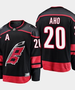 Carolina Hurricanes Sebastian Aho 20 2022-23 Primary Home Black Jersey Breakaway Player