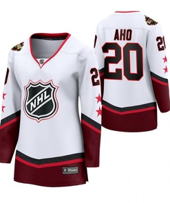Carolina Hurricanes Sebastian Aho Women White 2022 All-Star Jersey Women Jersey