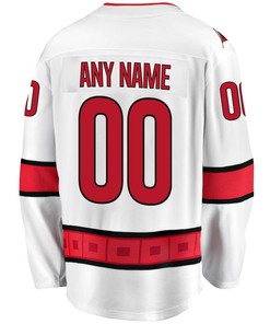 Carolina Hurricanes Stanley Cup 2023 Playoffs Patch Away Breakaway Custom Men Jersey - White