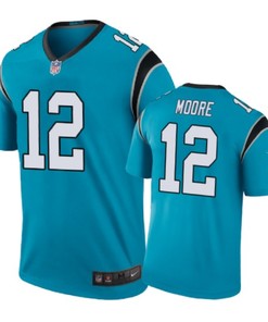 Carolina Panthers #12 D.j. Moore Nike Color Rush Blue Jersey Men