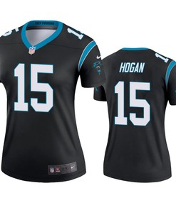 Carolina Panthers #15 Chris Hogan Black Legend Jersey - Womens