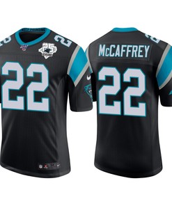 Carolina Panthers 25th Anniversary Christian Mccaffrey Black Vapor Limited Jersey