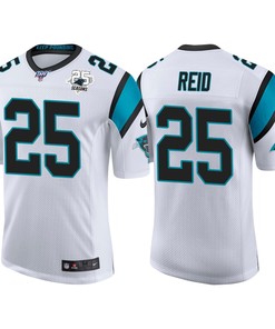 Carolina Panthers 25th Anniversary Eric Reid White Vapor Limited Jersey