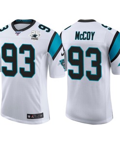 Carolina Panthers 25th Anniversary Gerald Mccoy White Vapor Limited Jersey
