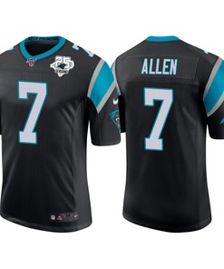 Carolina Panthers 25th Anniversary Kyle Allen Black Vapor Limited Jersey