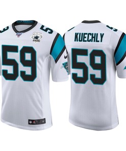 Carolina Panthers 25th Anniversary Luke Kuechly White Vapor Limited Jersey