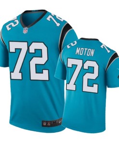 Carolina Panthers #72 Taylor Moton Nike Color Rush Blue Jersey