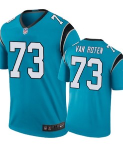 Carolina Panthers #73 Greg Van Roten Nike Color Rush Blue Jersey