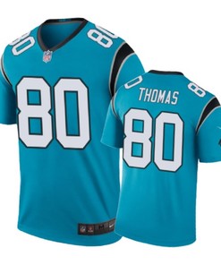 Carolina Panthers #80 Ian Thomas Nike Color Rush Blue Jersey
