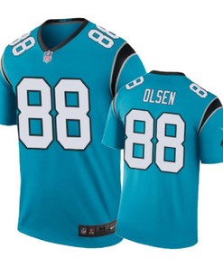 Carolina Panthers #88 Greg Olsen Nike Color Rush Blue Jersey