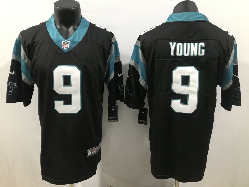 Carolina Panthers #9 Bryce Young Jersey - Black