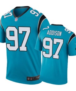Carolina Panthers #97 Mario Addison Nike Color Rush Blue Jersey