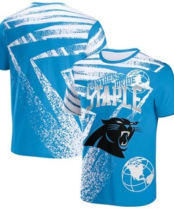 Carolina Panthers All Over Print T-Shirt - Blue