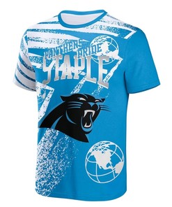 Carolina Panthers All Over Print T-Shirt - Blue