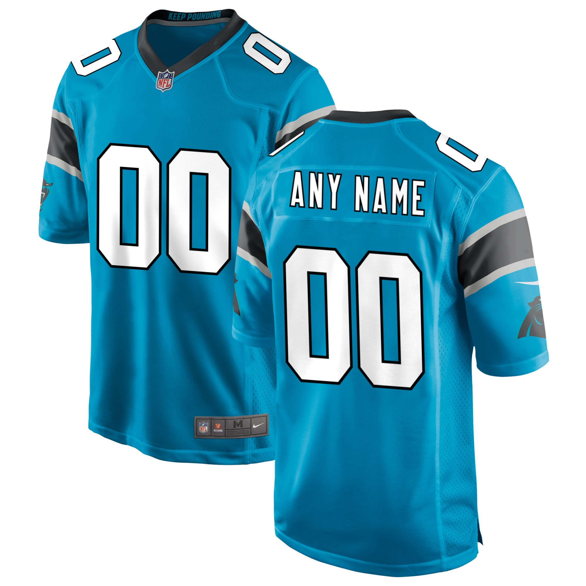 Carolina Panthers Alternate Custom Game Jersey - Blue Custom Jerseys Nfl