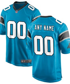 Carolina Panthers Alternate Custom Game Jersey Blue Custom Jerseys Nfl