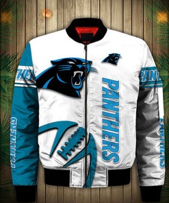 Carolina Panthers Bomber Jacket Graphic balls gift for fans